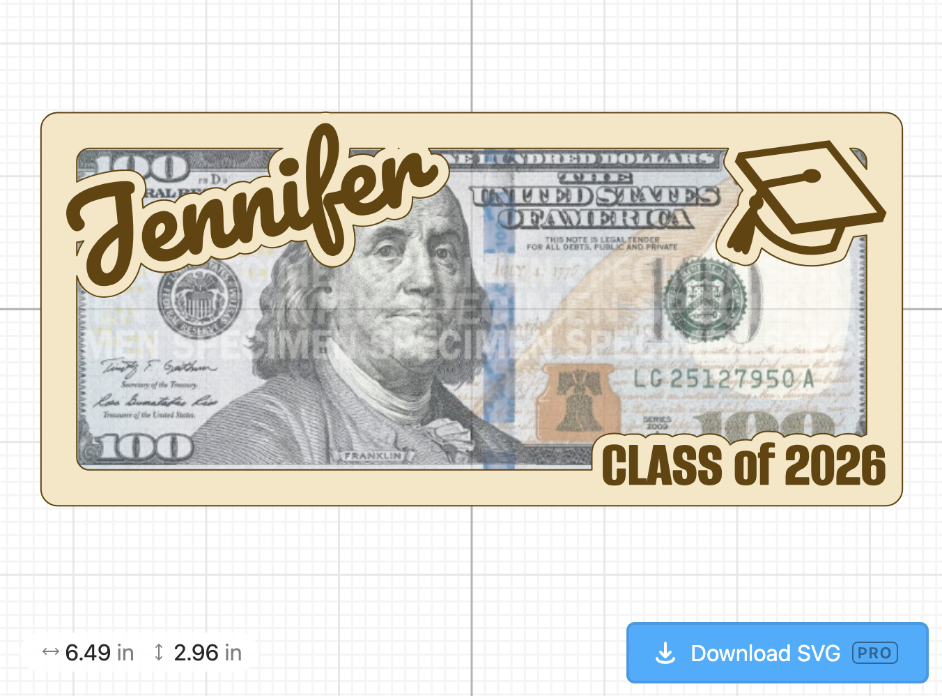 Gift card holder design variation